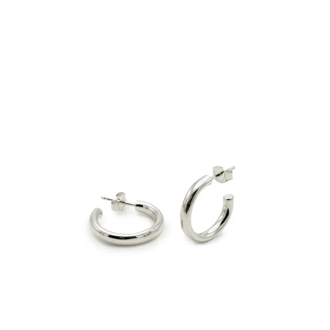 Pendientes Aro | LINEARGENT Pendientes aros pequeños diseño grueso clásicos y elegantes