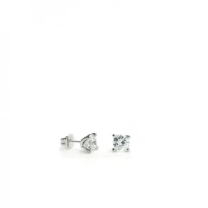 Pendientes Pequeños | LINEARGENT Pendientes brillantes pequeños diseño de grapas y circonita