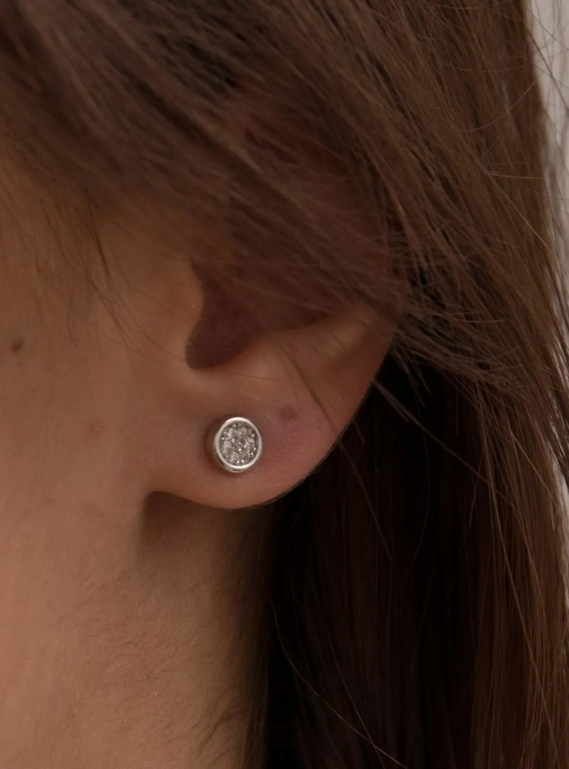 Pendientes Pequeños | LINEARGENT Pendientes brillantes pequeños estilo dormilonas