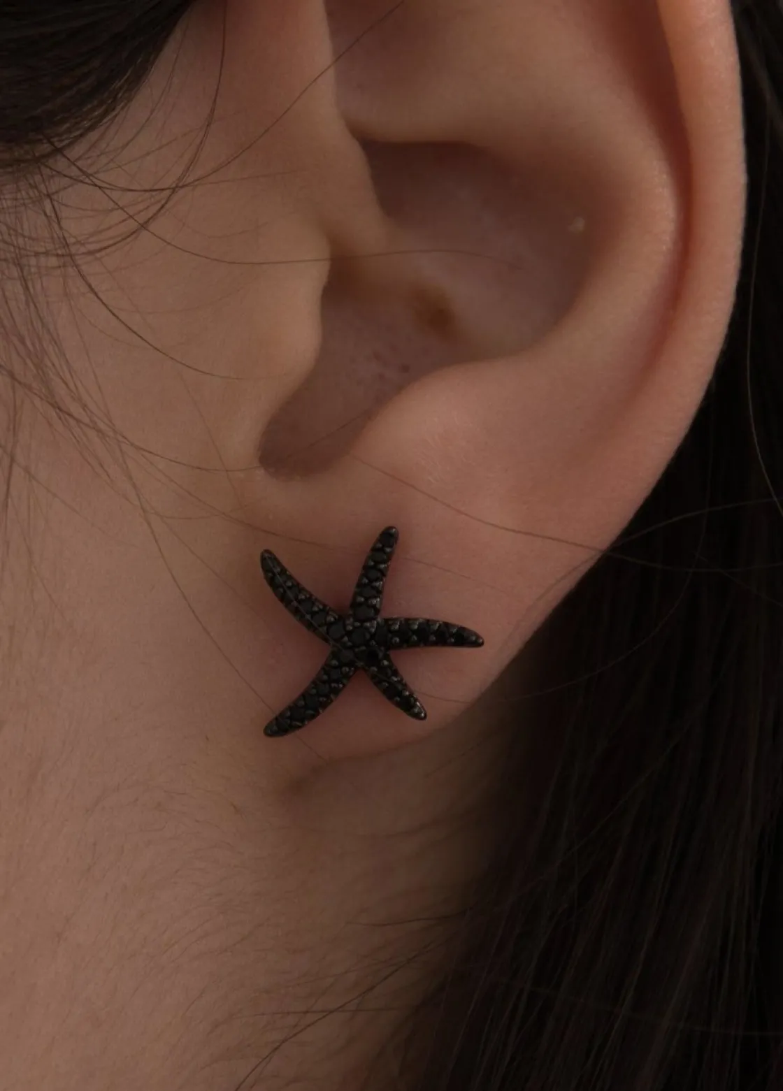 Pendientes Pequeños | LINEARGENT Pendientes brillantes pequeños motivo estrella de mar