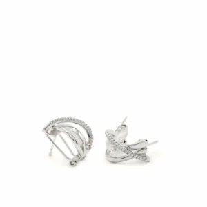 Pendientes Cierre Omega | LINEARGENT Pendientes cierre omega con diferentes carriles y circonitas
