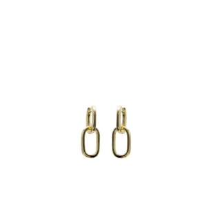 Pendientes Originales | Pendientes Largos | LINEARGENT Pendientes con colgantes diseño de doble eslabón