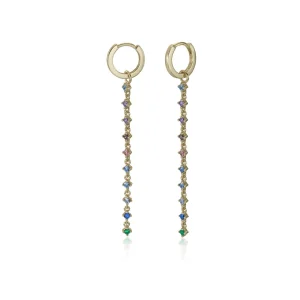Pendientes Con Colgantes | LINEARGENT Pendientes con colgantes estilo aro diseño romántico