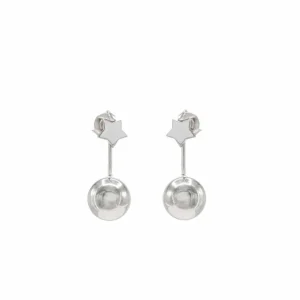 Pendientes Con Colgantes | LINEARGENT Pendientes diseño largo con motivo de estrella