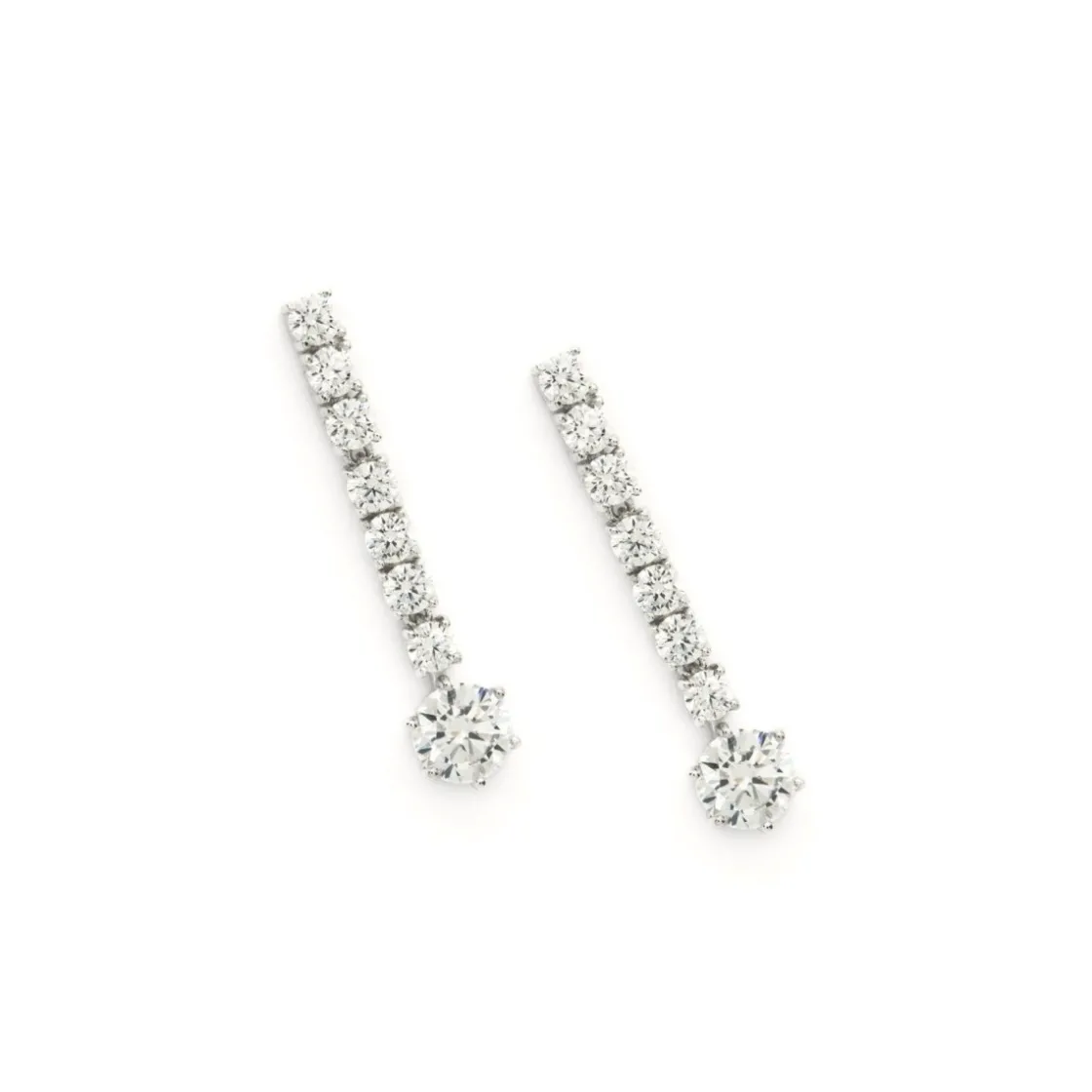 Pendientes Largos | LINEARGENT Pendientes largos novia diseño rígido lineal