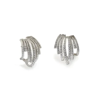 Pendientes Originales | LINEARGENT Pendientes originales con diseño en abanico de plata