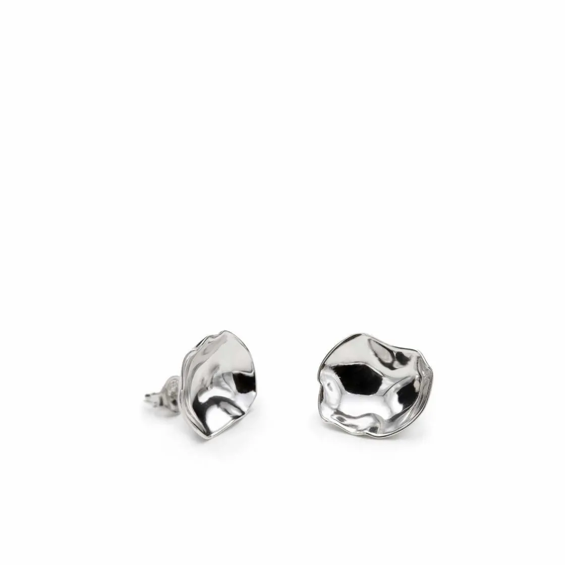 Pendientes Originales | LINEARGENT Pendientes originales de plata diseño convexo