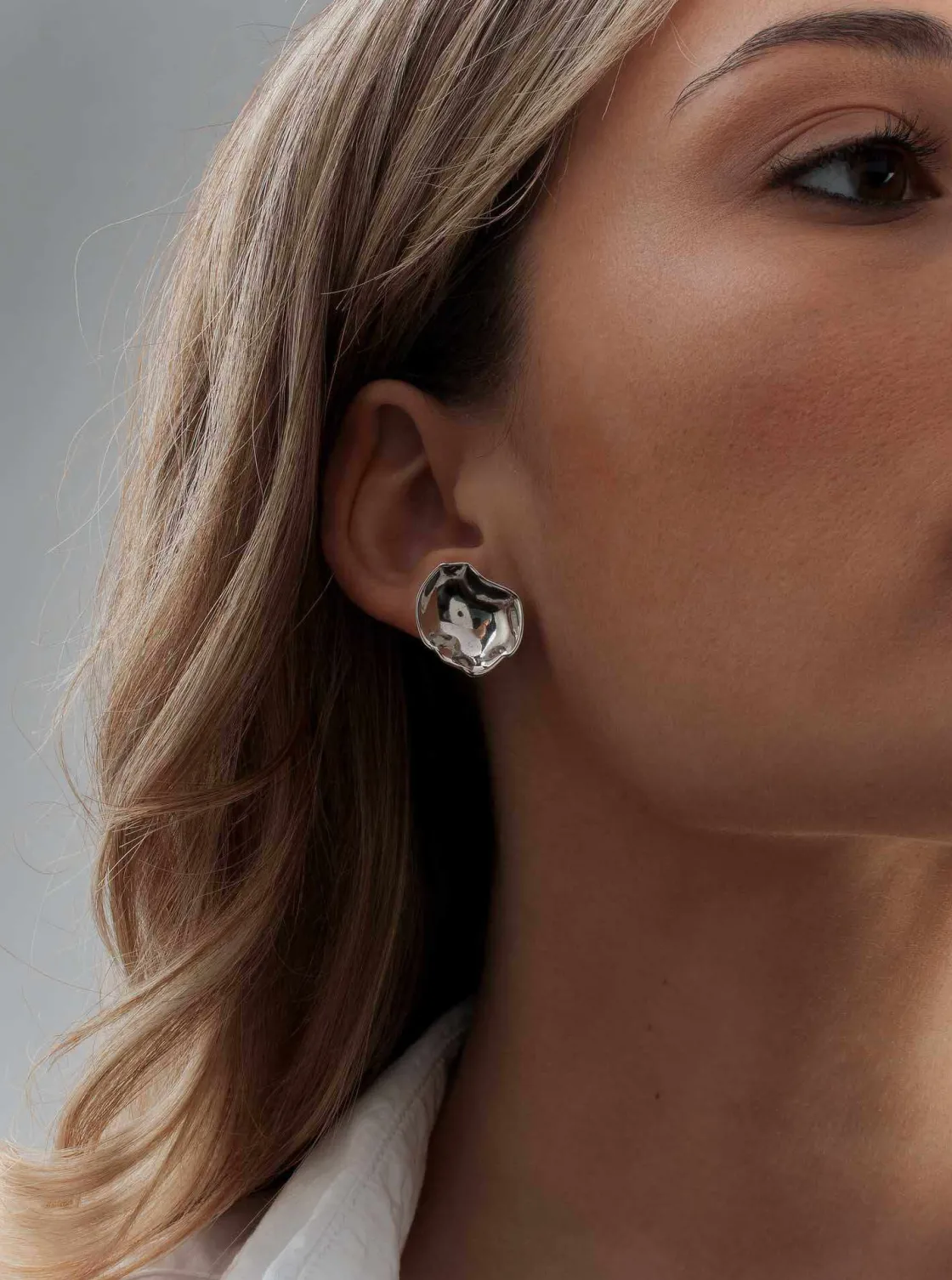 Pendientes Originales | LINEARGENT Pendientes originales de plata diseño convexo