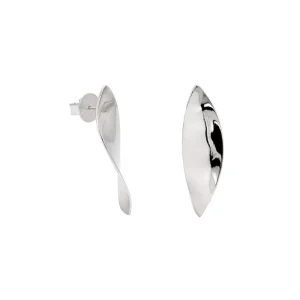 Pendientes Originales | LINEARGENT Pendientes originales de plata diseño curvado