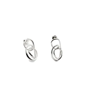 Pendientes Originales | LINEARGENT Pendientes originales de plata diseño entrelazado
