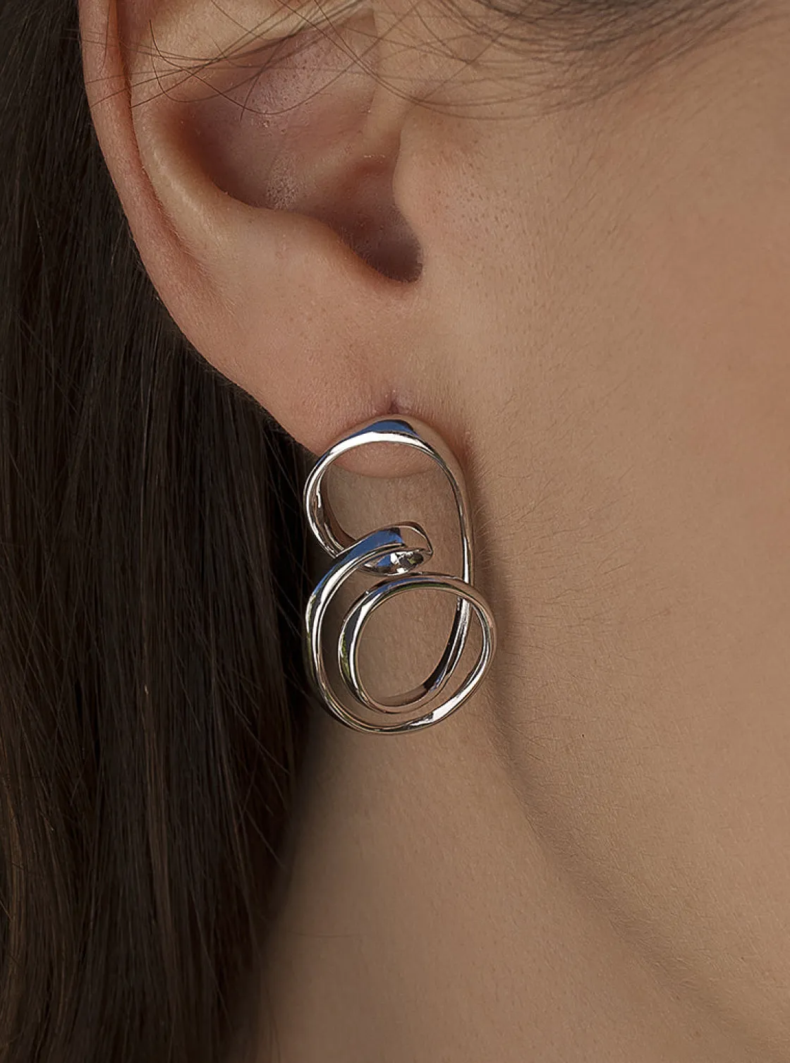 Pendientes Originales | LINEARGENT Pendientes originales de plata diseño entrelazado