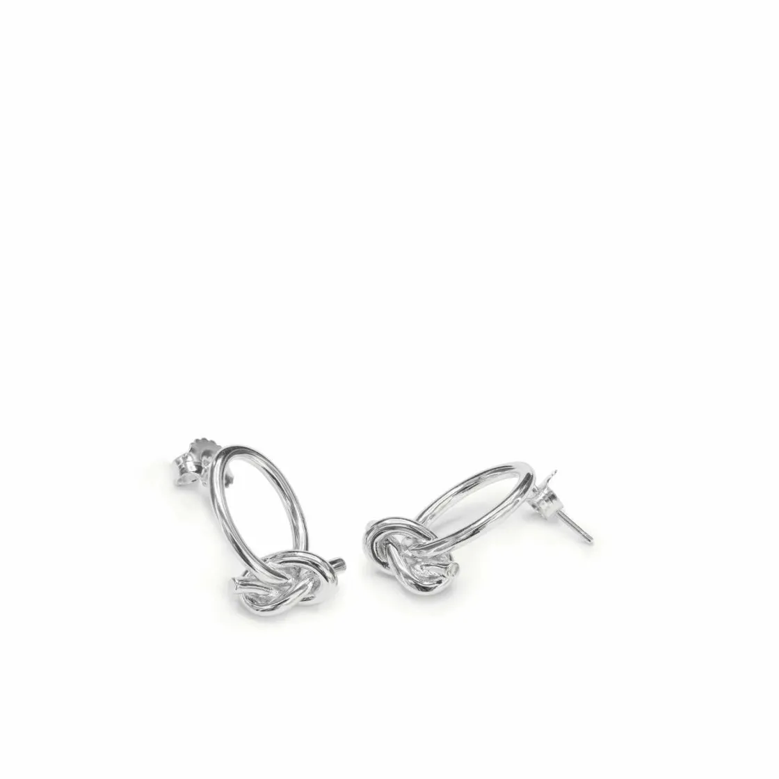 Pendientes Originales | LINEARGENT Pendientes originales de plata diseño nudo pequeño