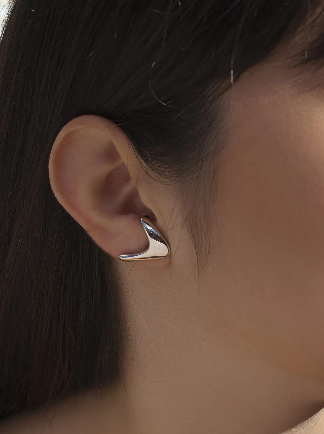 Pendientes Originales | LINEARGENT Pendientes originales de plata diseño punta triangular