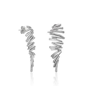 Pendientes Originales | Pendientes Largos | LINEARGENT Pendientes originales diseño alado irregular