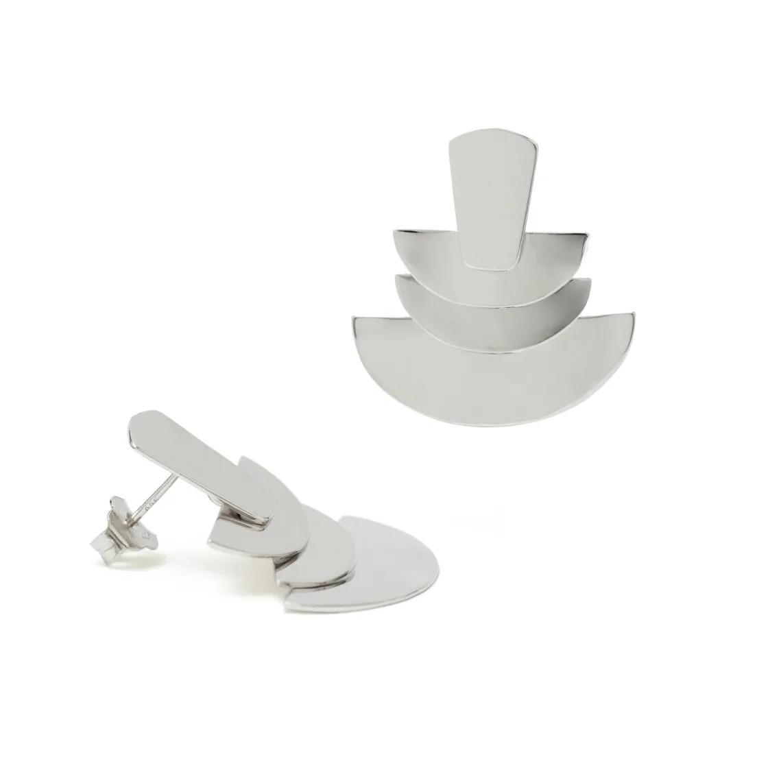 Pendientes Originales | LINEARGENT Pendientes originales diseño triple semicírculo