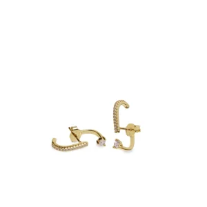 Pendientes Originales | LINEARGENT Pendientes originales diseño up & down con circonitas