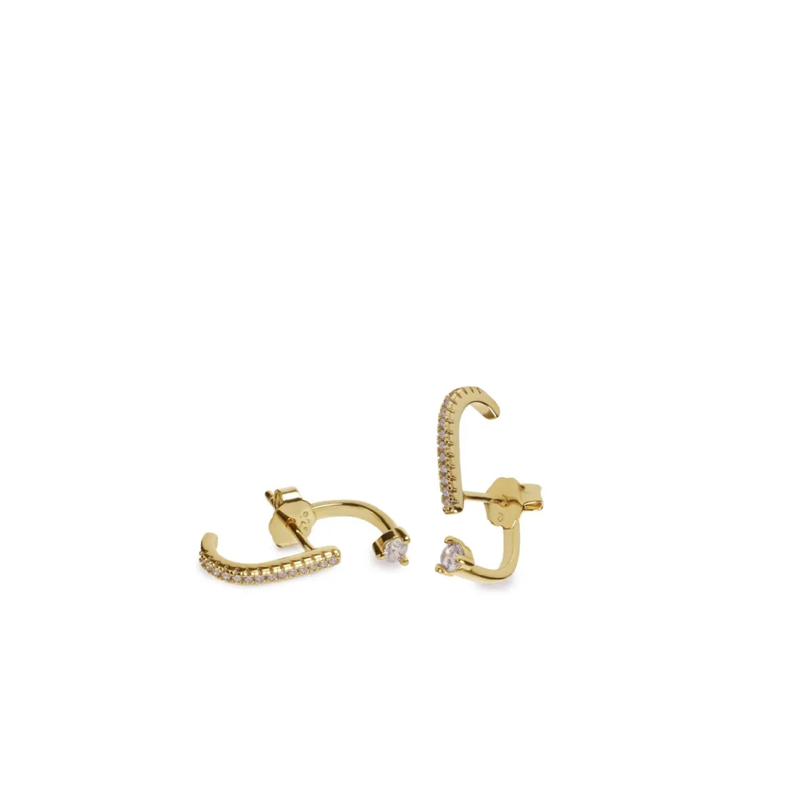 Pendientes Originales | LINEARGENT Pendientes originales diseño up & down con circonitas