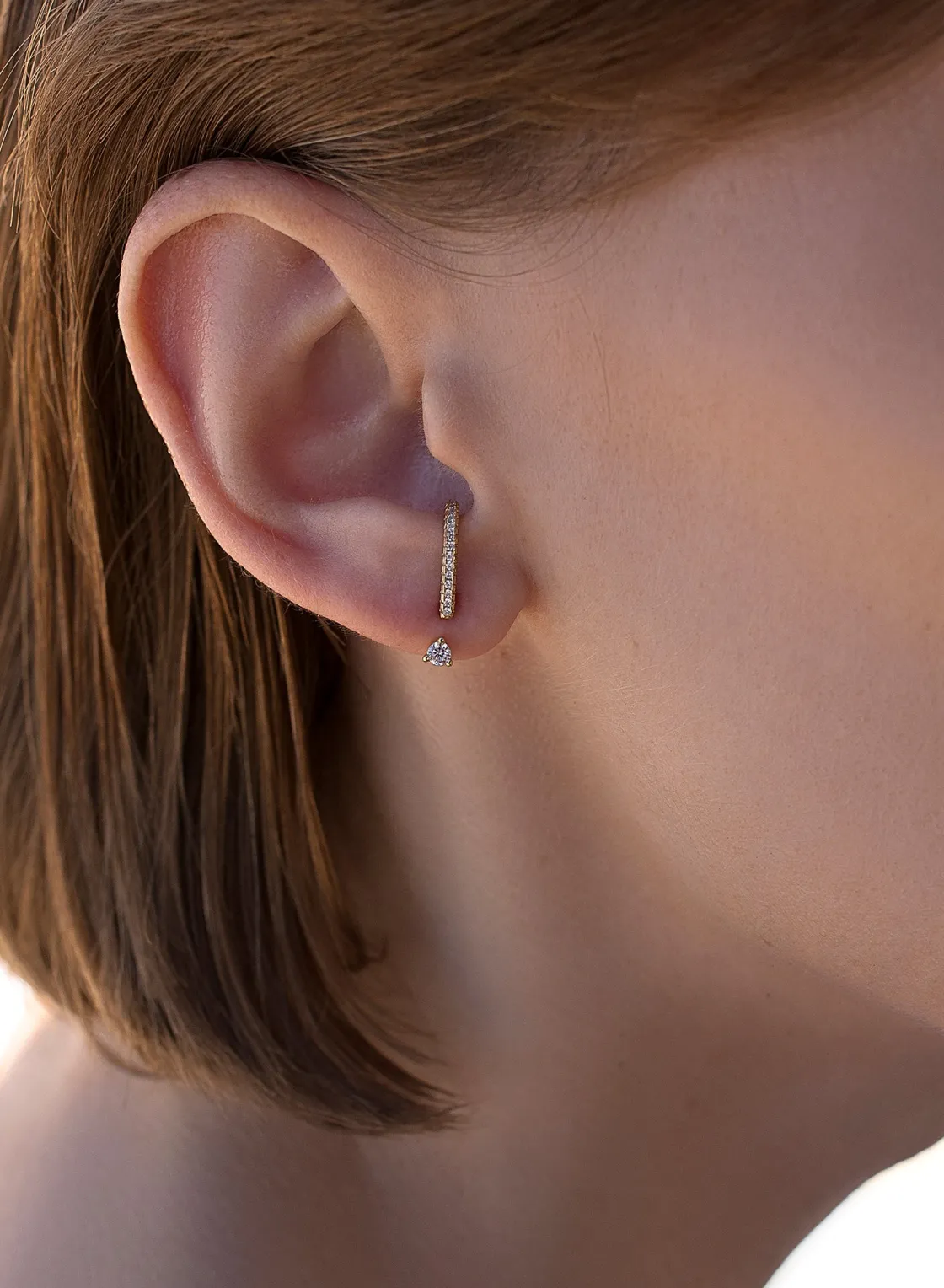 Pendientes Originales | LINEARGENT Pendientes originales diseño up & down con circonitas