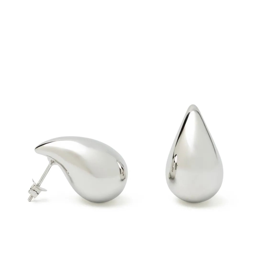 Pendientes Originales | LINEARGENT Pendientes originales en forma de gota en plata