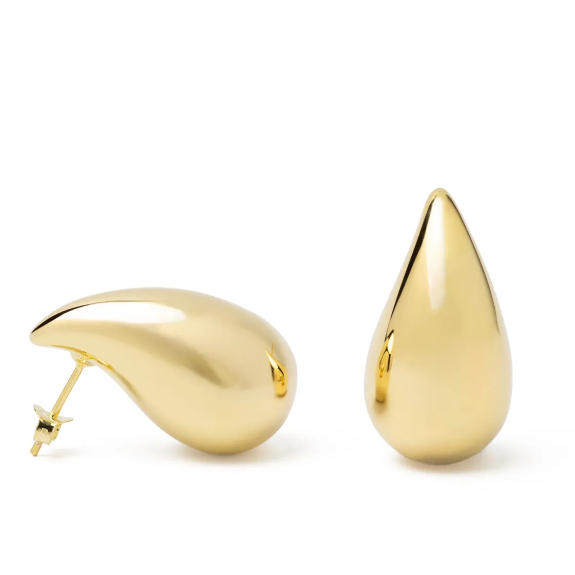 Pendientes Originales | LINEARGENT Pendientes originales en forma de gota grande dorada