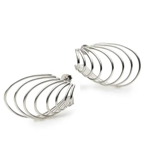 Pendientes Originales | LINEARGENT Pendientes originales en plata de diseño vanguardista