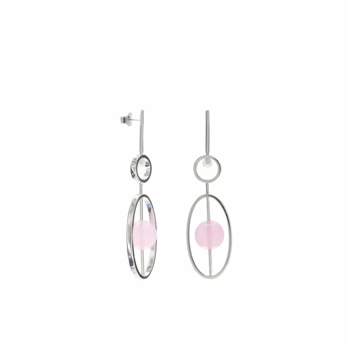 Pendientes Originales | Pendientes Largos | LINEARGENT Pendientes originales estilo palillo con motivos geométricos