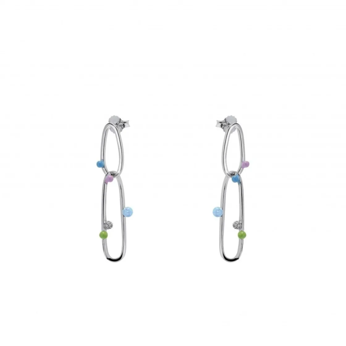 Pendientes Originales | LINEARGENT Pendientes originales pieza colgante con esmalte