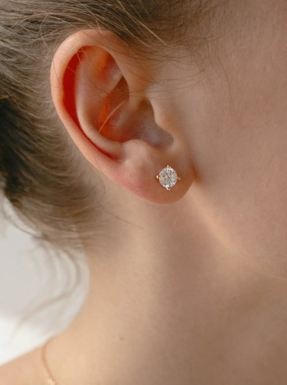 Pendientes Pequeños | LINEARGENT Pendientes pequeños diseño geométrico con circonita