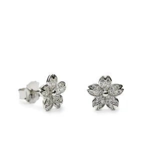 Pendientes Pequeños | LINEARGENT Pendientes pequeños en forma de flor