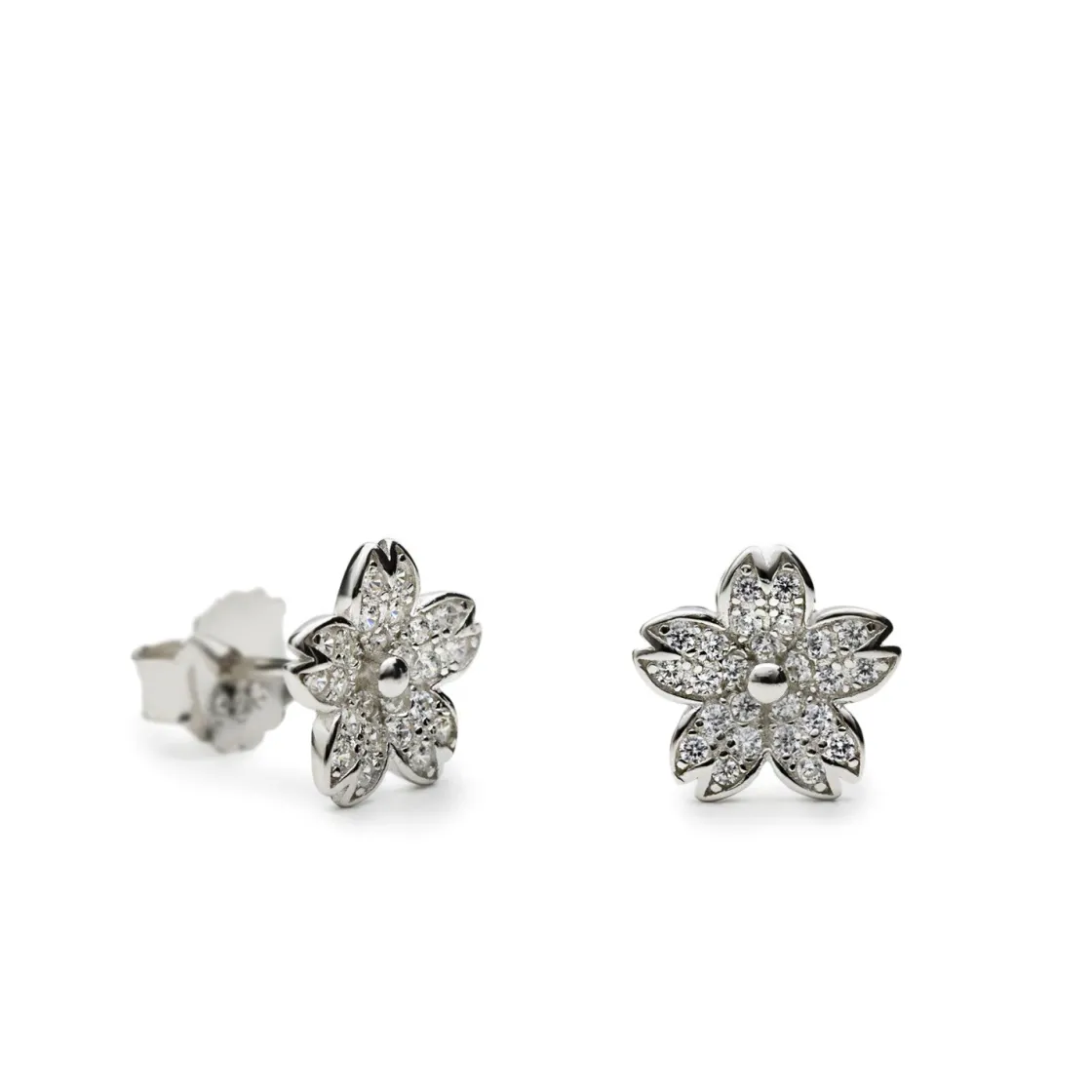 Pendientes Pequeños | LINEARGENT Pendientes pequeños en forma de flor
