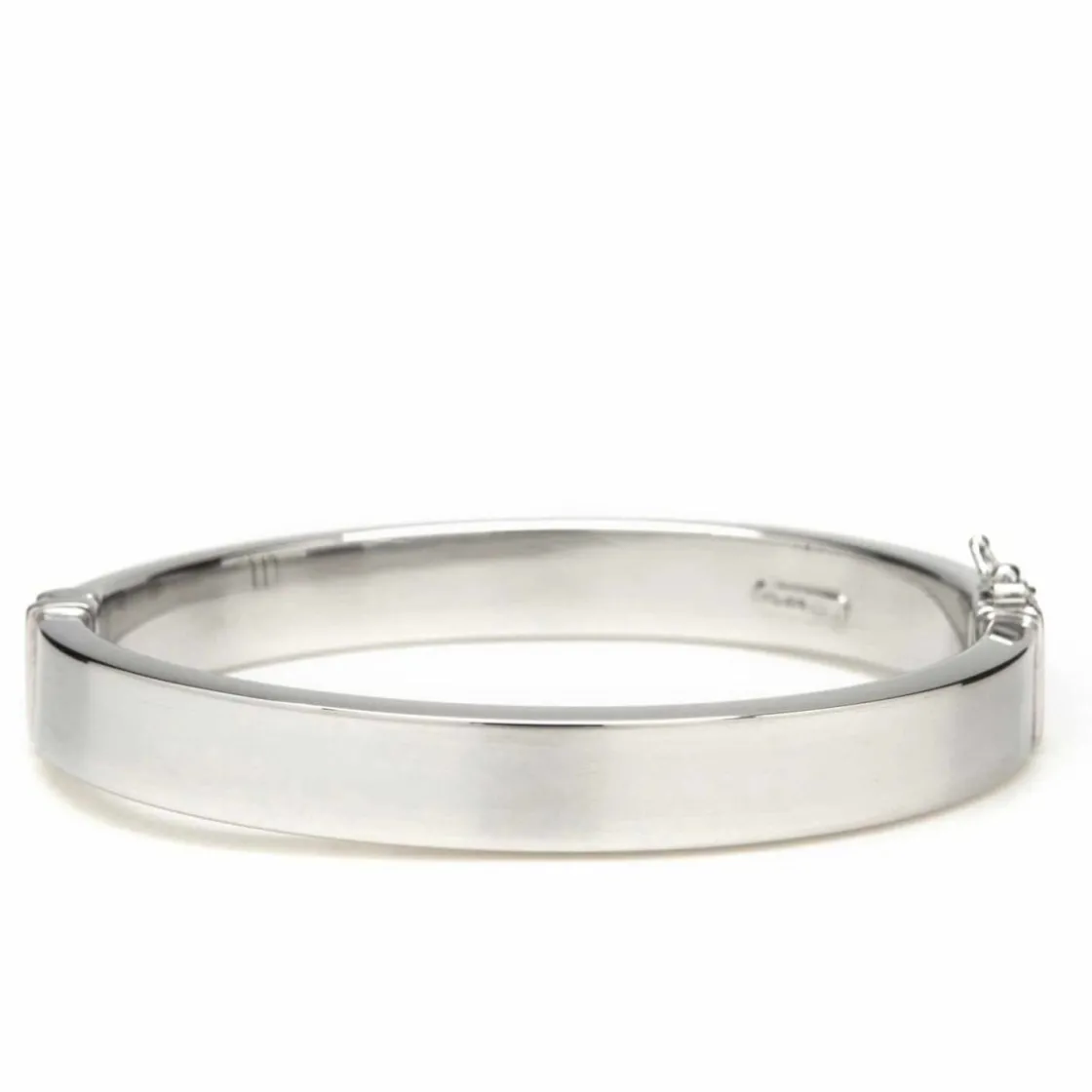 Pulseras Esclavas | LINEARGENT Pulsera esclava de plata lisa diseño rectangular