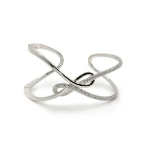 Pulseras Esclavas | LINEARGENT Pulsera esclava diseño doble nudo con circonitas