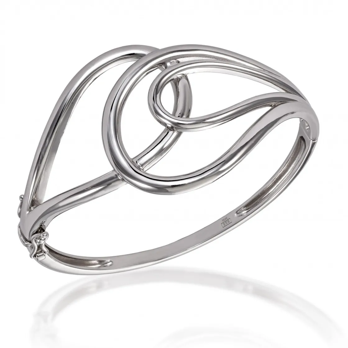 Pulseras Esclavas | LINEARGENT Pulsera esclava diseño irregular en plata lisa