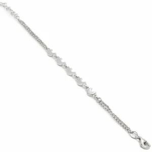 Pulseras Finas | LINEARGENT Pulsera infantil de plata diseño de lunas