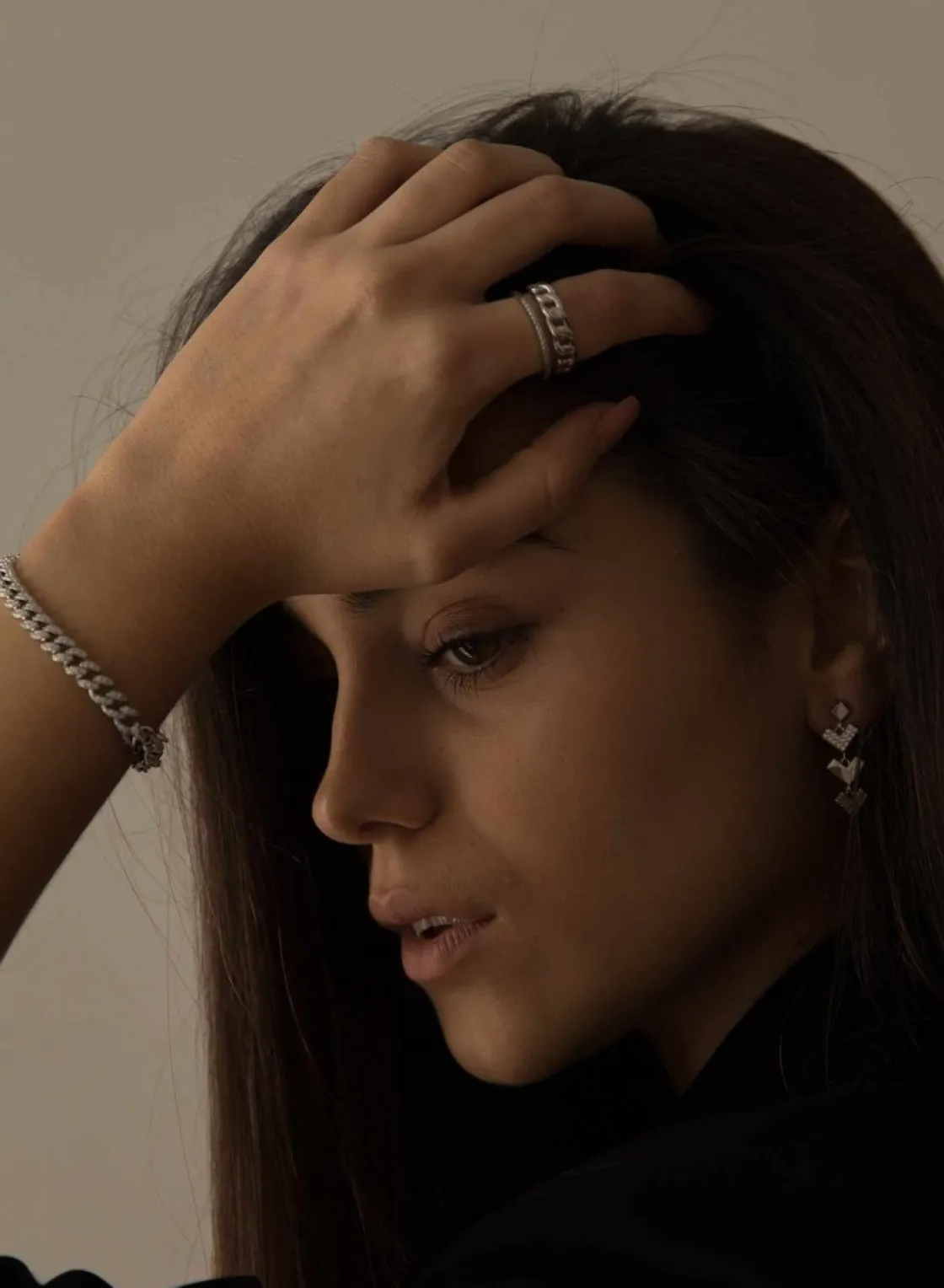 Pulseras Brillantes | LINEARGENT Pulseras brillantes en plata con engaste total de circonitas
