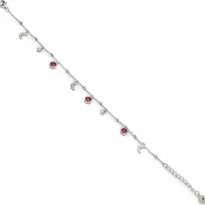 Pulseras Con Piedras | LINEARGENT Pulseras con colgantes con piedras con motivo de luna
