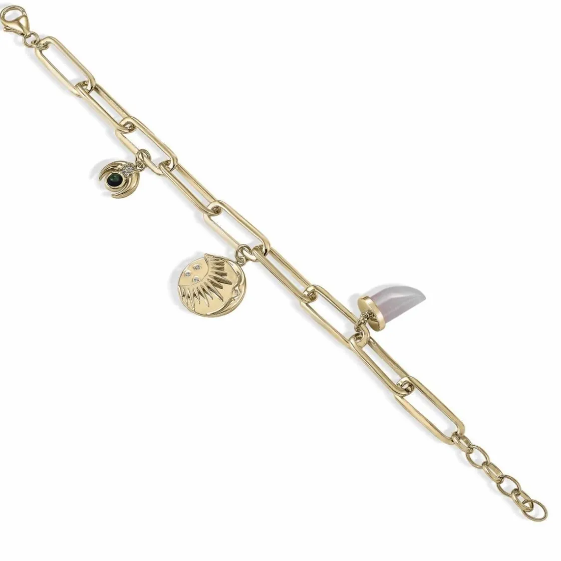 Pulseras Con Colgantes | LINEARGENT Pulseras con colgantes de plata diseño medalla