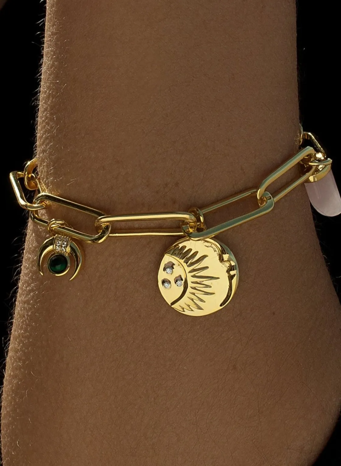 Pulseras Con Colgantes | LINEARGENT Pulseras con colgantes de plata diseño medalla