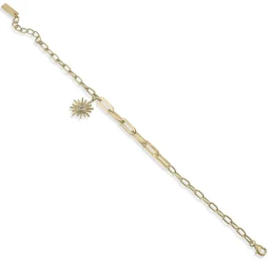 Pulseras Con Colgantes | Pulseras Finas | LINEARGENT Pulseras con colgantes motivo de sol con eslabones