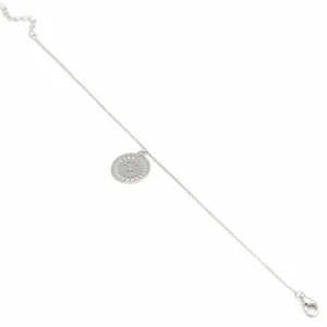 Pulseras Con Colgantes | Pulseras Finas | LINEARGENT Pulseras con colgantes plata diseño circular con gotas