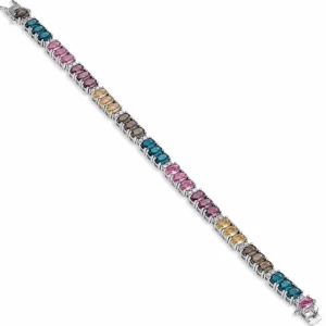 Pulseras Con Piedras | Pulsera Riviere | LINEARGENT Pulseras con piedras brillantes y circonitas