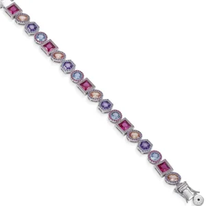 Pulseras Con Piedras | LINEARGENT Pulseras con piedras con antracita charoita y circonitas