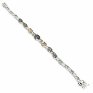 Pulseras Con Piedras | LINEARGENT Pulseras con piedras con cuarzo adamantino tono marrón