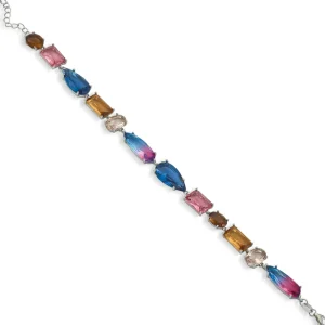 Pulseras Con Piedras | LINEARGENT Pulseras con piedras con diseño gemas tono degradado