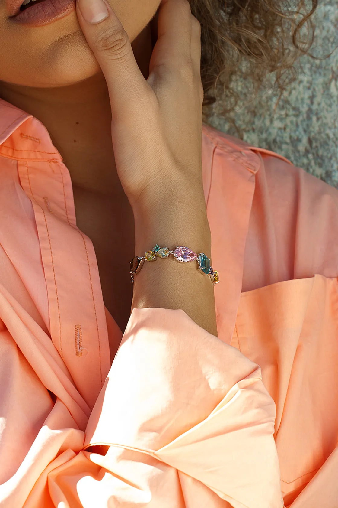 Pulseras Con Piedras | LINEARGENT Pulseras con piedras de colores brillantes multi talla