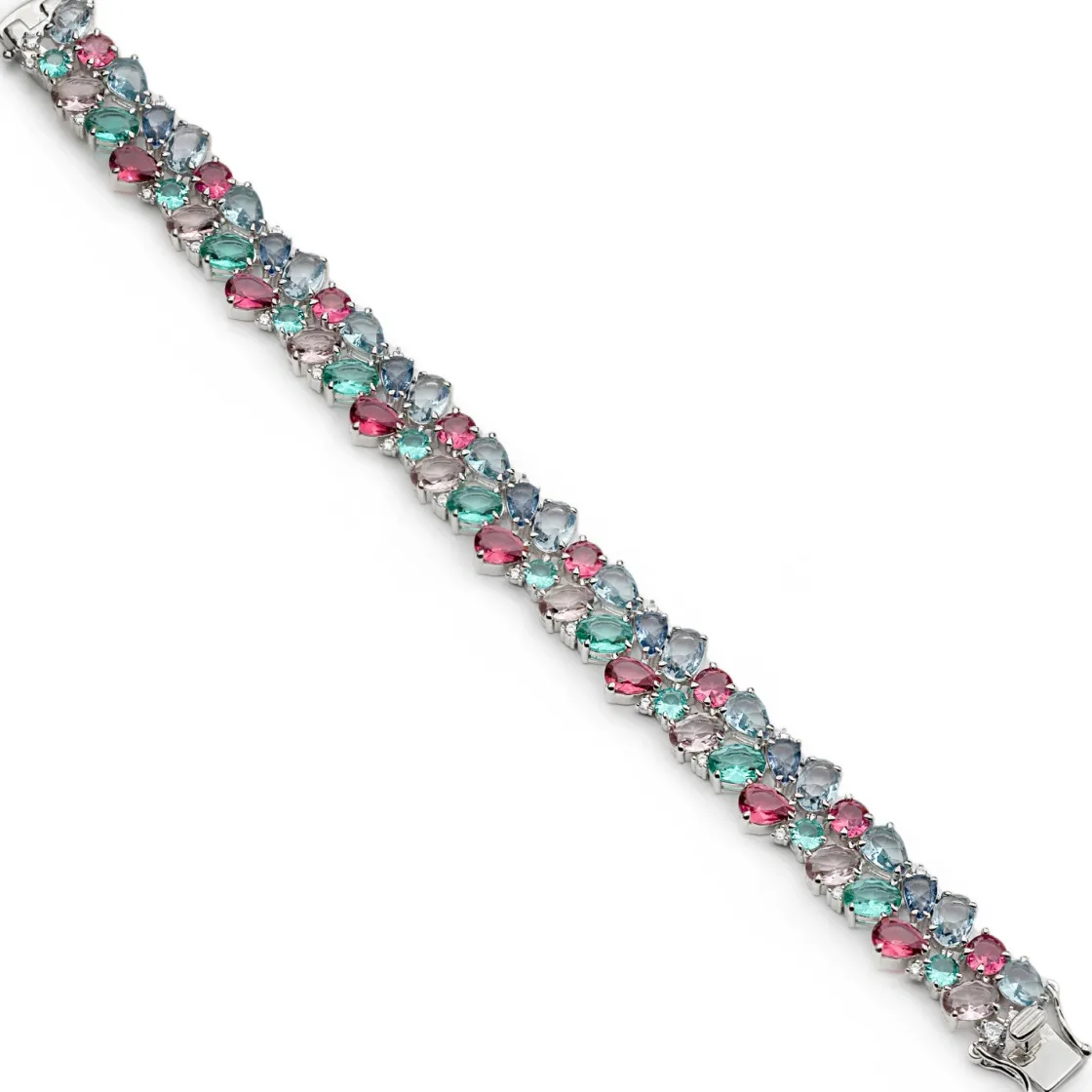 Pulseras Con Piedras | LINEARGENT Pulseras con piedras de colores diseño tonos verdes