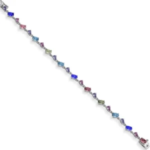 Pulseras Con Piedras | LINEARGENT Pulseras con piedras de colores en tonos azules y verdes