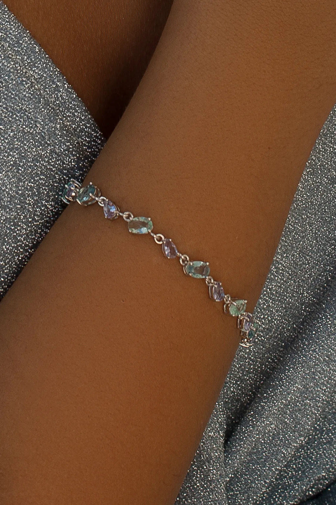 Pulseras Con Piedras | LINEARGENT Pulseras con piedras de colores en tonos azules y verdes