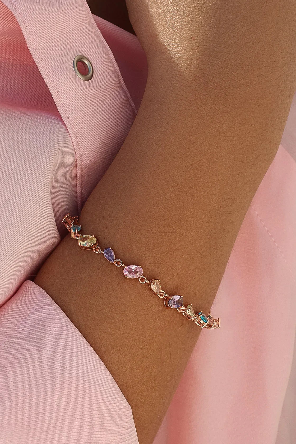 Pulseras Con Piedras | LINEARGENT Pulseras con piedras de colores en tonos brillantes