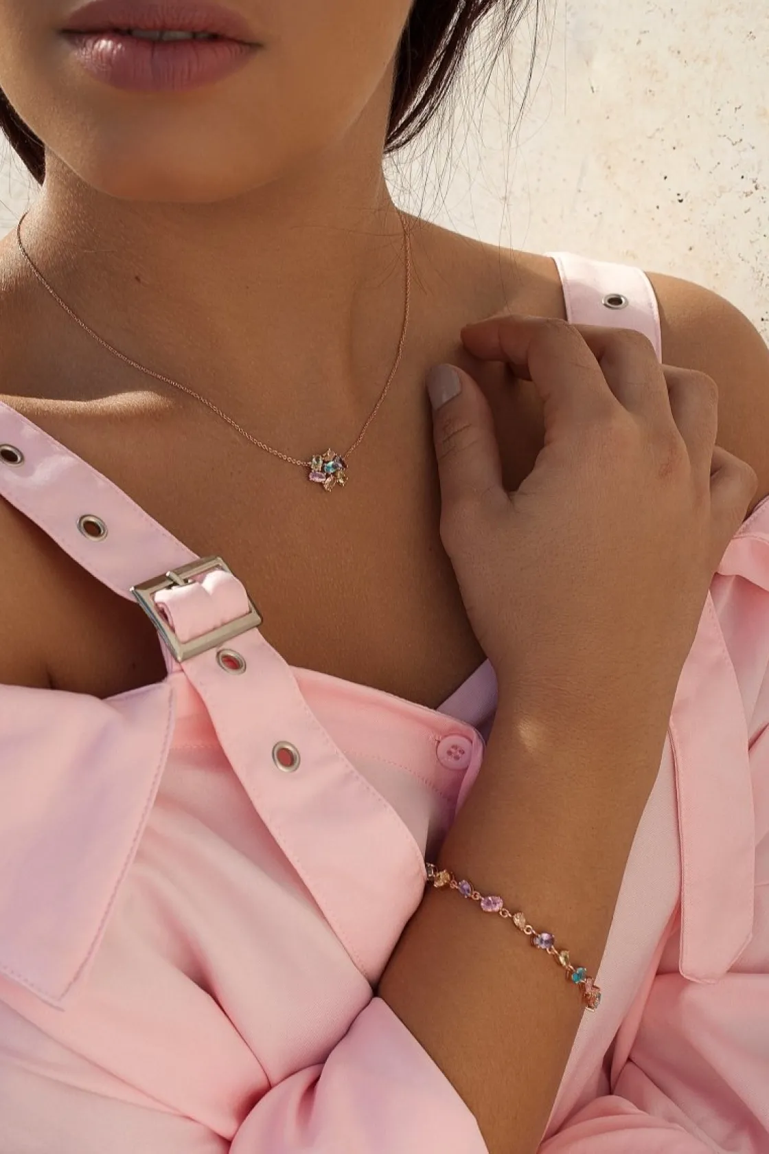 Pulseras Con Piedras | LINEARGENT Pulseras con piedras de colores en tonos brillantes